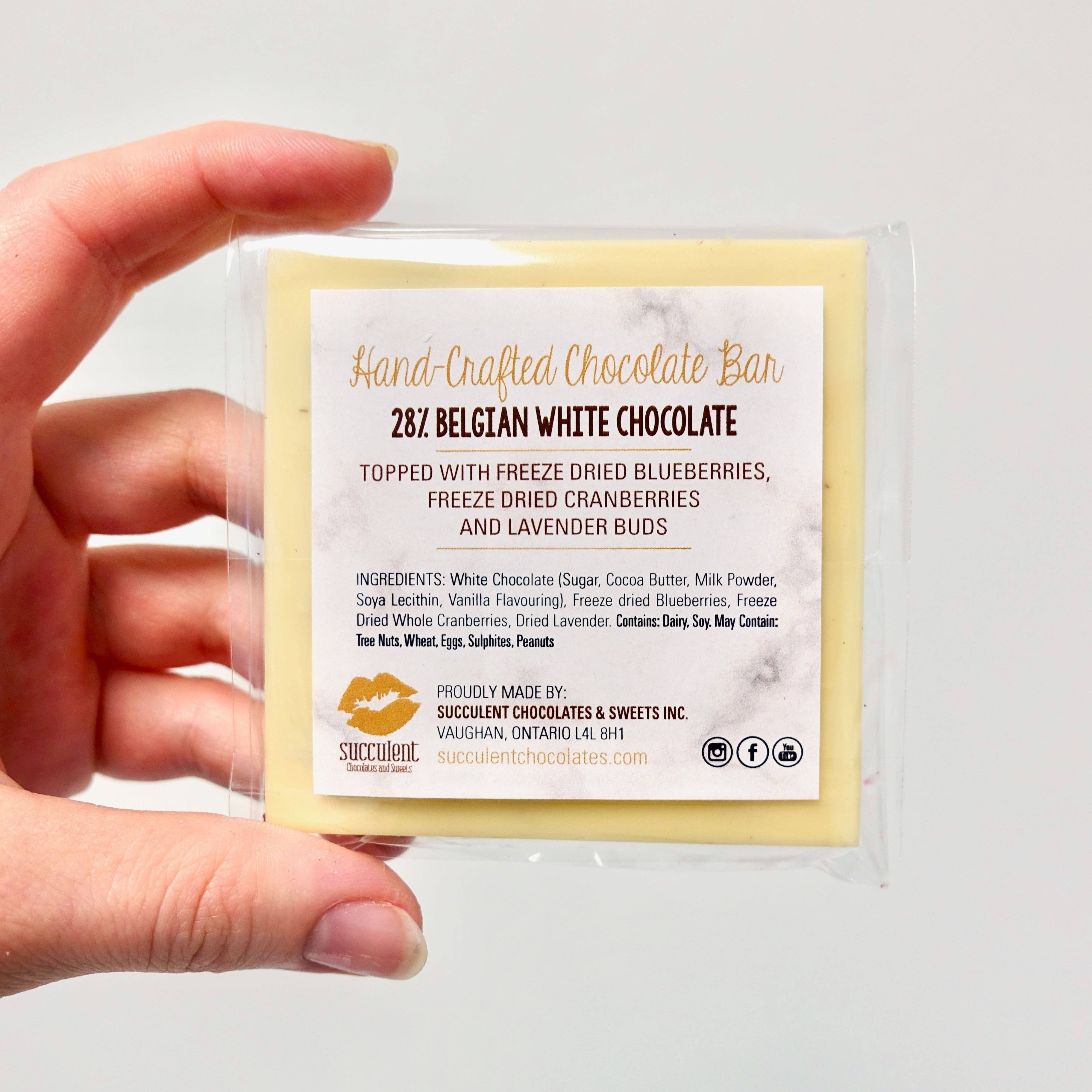 Succulent Chocolates & Sweets Inc - Vente Barre chocolatée - Barre Chic : Délicieuse aux Baies3