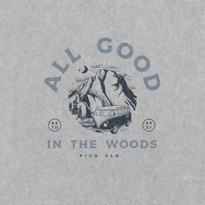 vintage grey All good in the woods for wholesale on Faire2