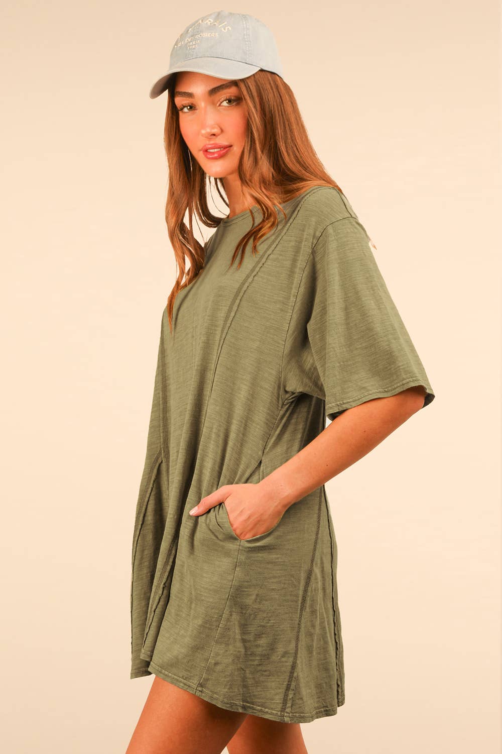VERY J - Wholesale Romper - Women's - NP70727-Mineral Washed Oversized Knit Comfy Romper13