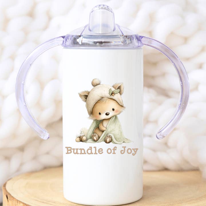Gobelet Renard de Joie pour Bébé | Pour Bébés & Tout-Petits 12 oz pour la vente par Press and Merch