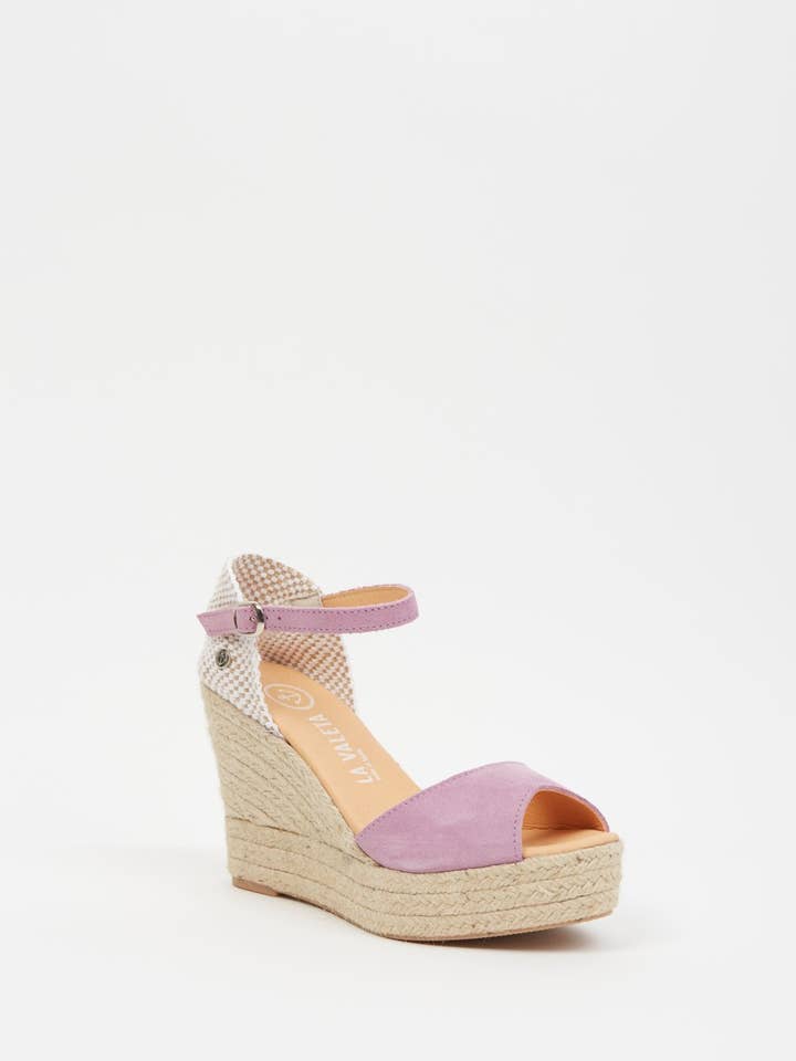 Mery Lavender for wholesale by La Valeta Espadrilles-Ibera Factory Shoes slu