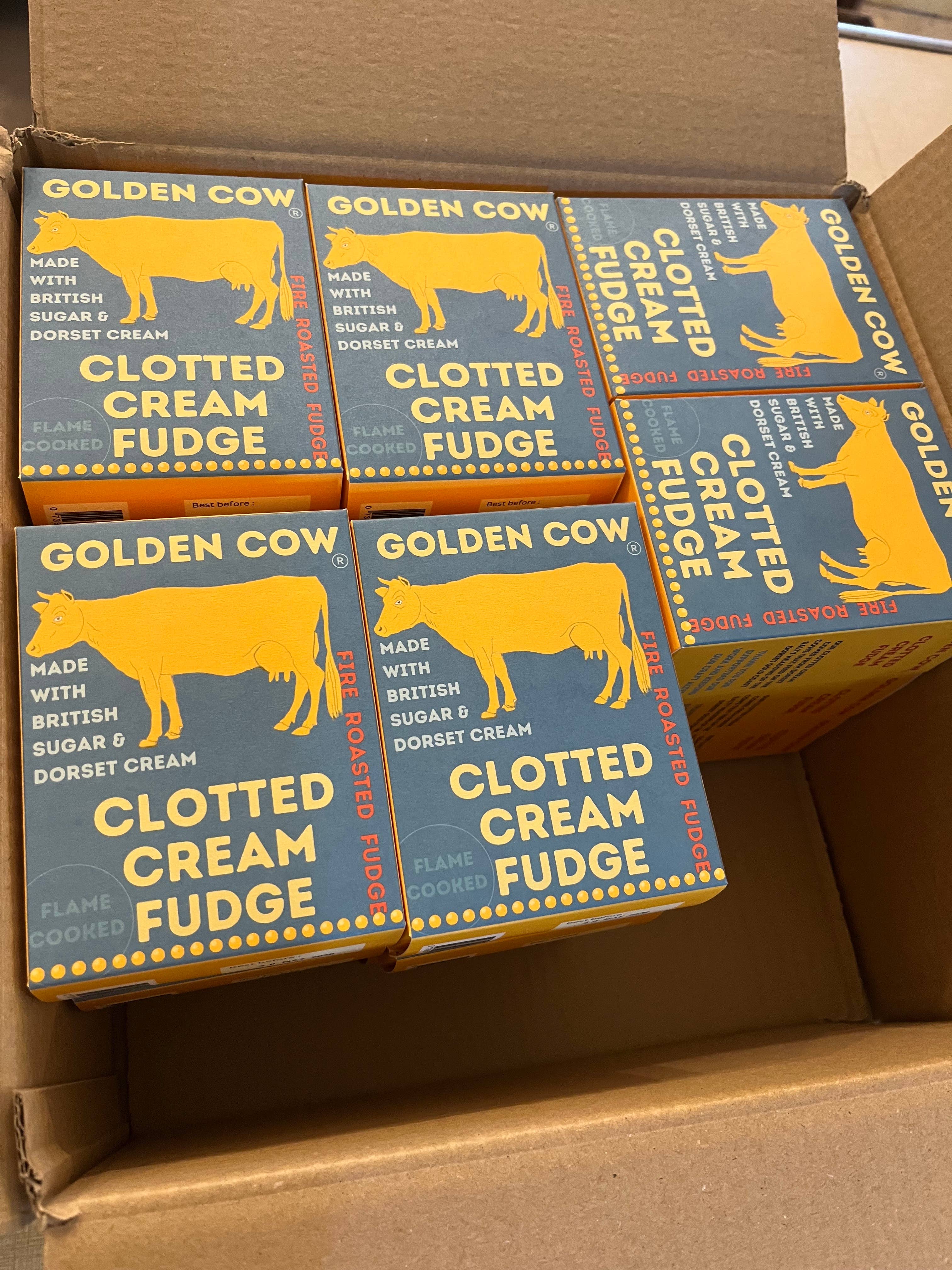Dorset Chocolate – wholesale Fudge – Golden Cow Fire Roasted Artisan Clotted Cream Fudge1