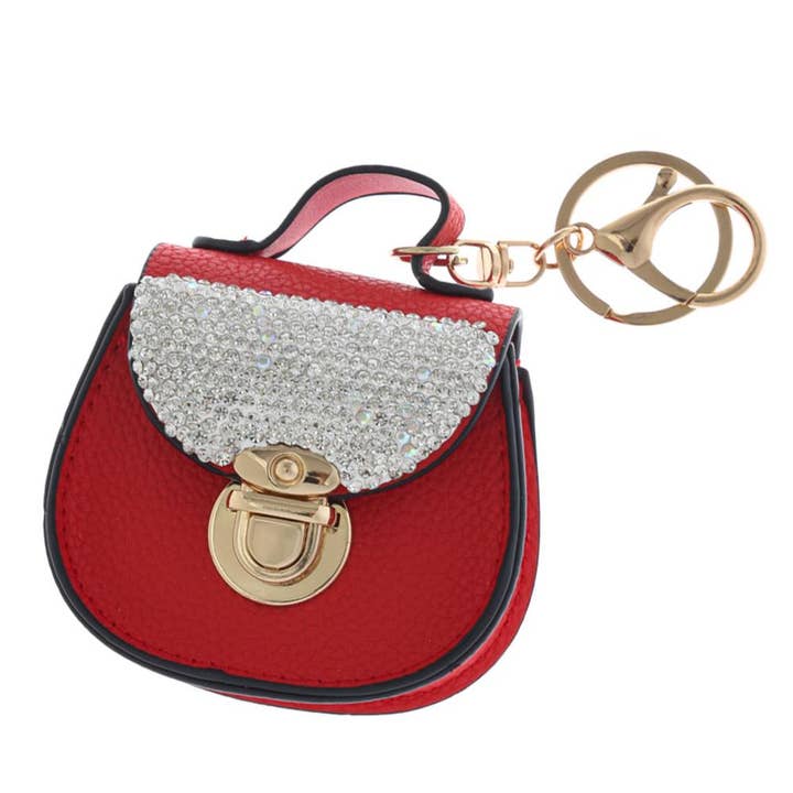 anbfashion - Wholesale Crossbody Bag - Women's - Faux Leather Mini Bag Charm Keychain LVKL-128