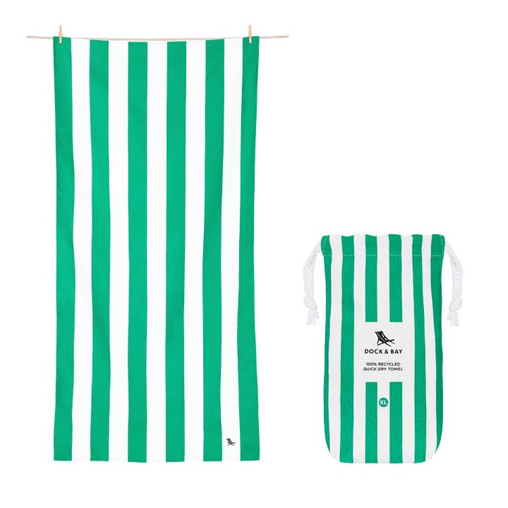 Dock & Bay USA - Wholesale Beach Towel - Dock & Bay Quick Dry Towels - Cabana - Cancun Green