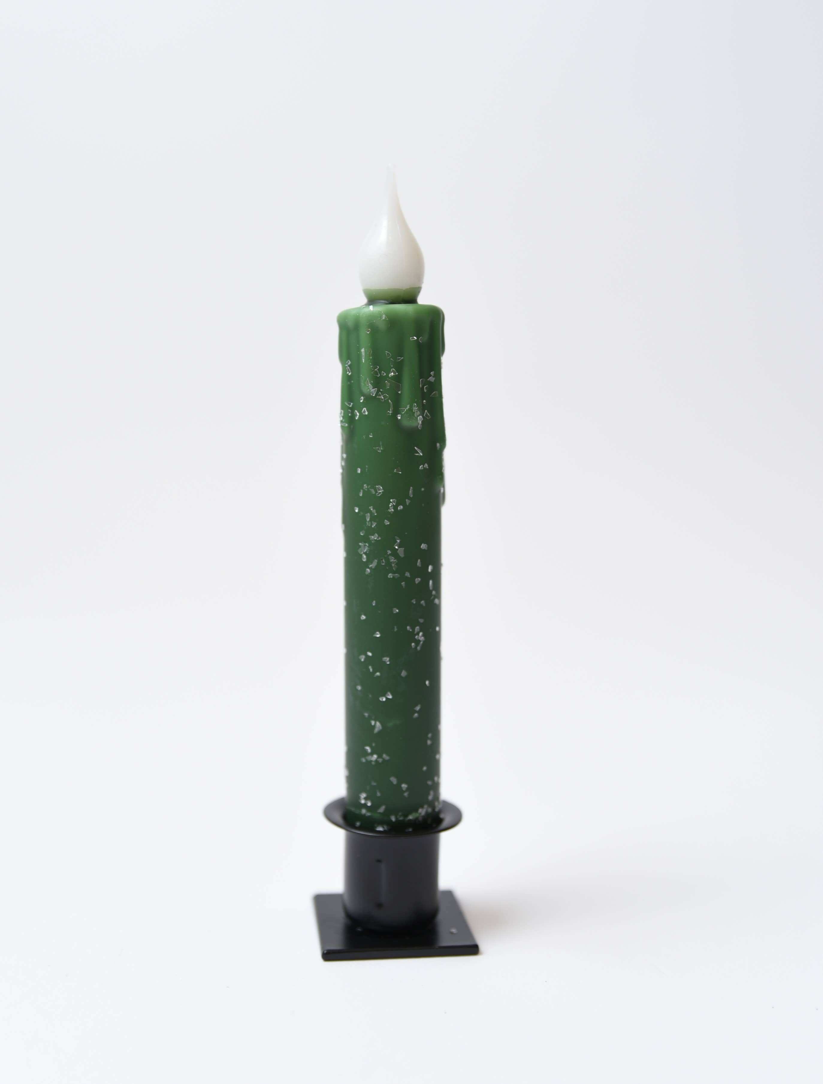 LMS Wholesale – wholesale Flameless candle – Diamond Dusted Christmas LED Timer Taper Candle2