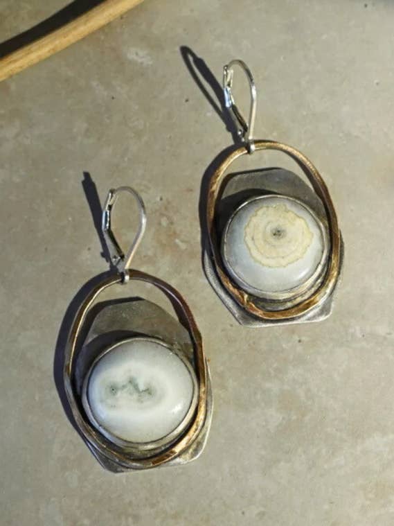 Brincos de Ágata de Quartzo por atacado de Kathy Nelson Jewelry