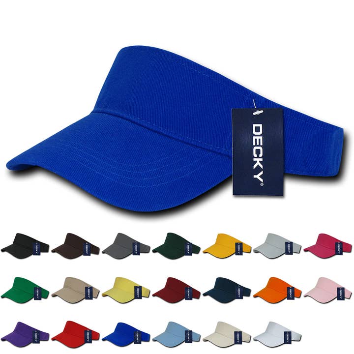 The Park Wholesale - Wholesale Visor - Unisex - Decky 3001 Blank Sports Visor