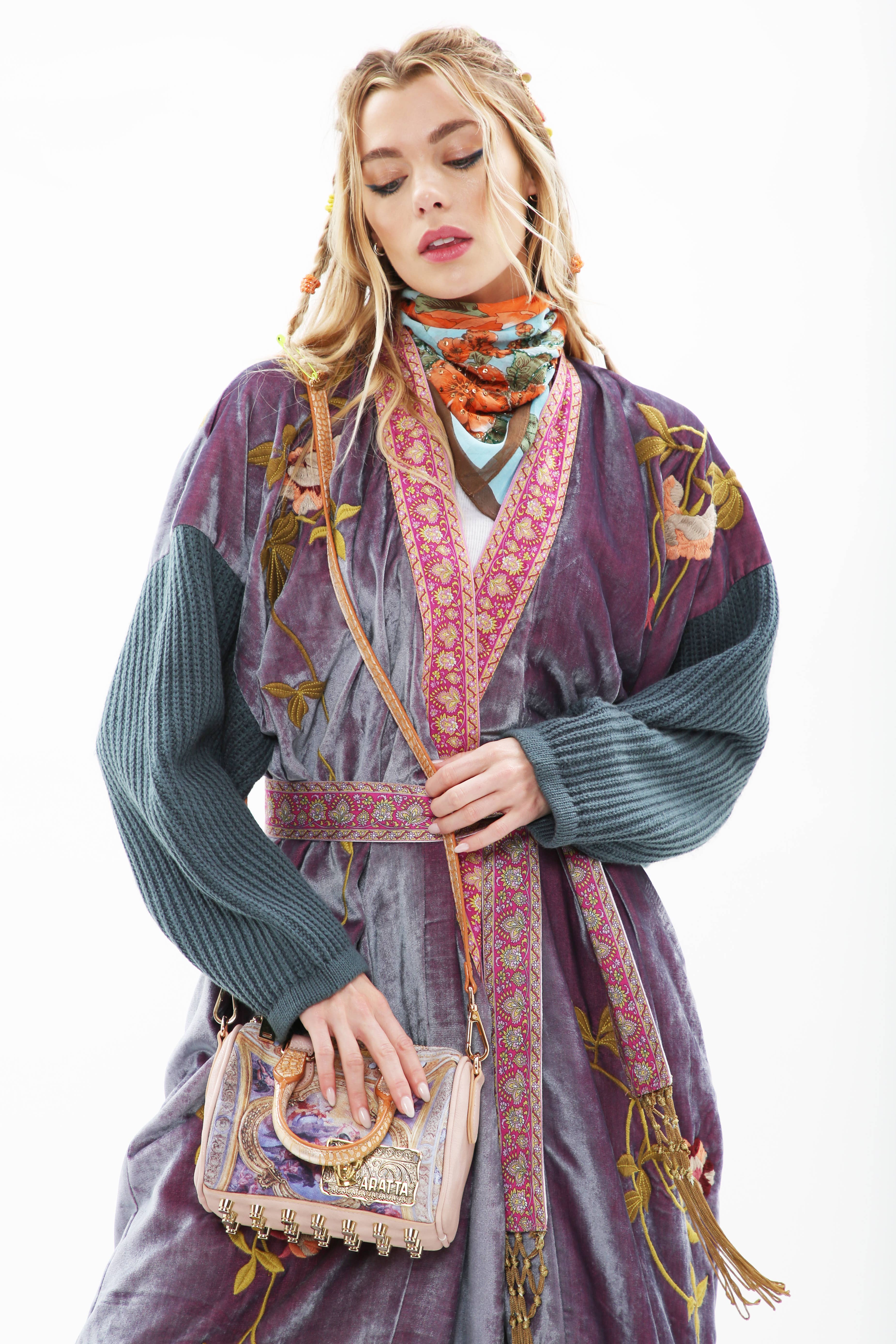 Grape Jam Something Magical Velvet Coat for wholesale on Faire8