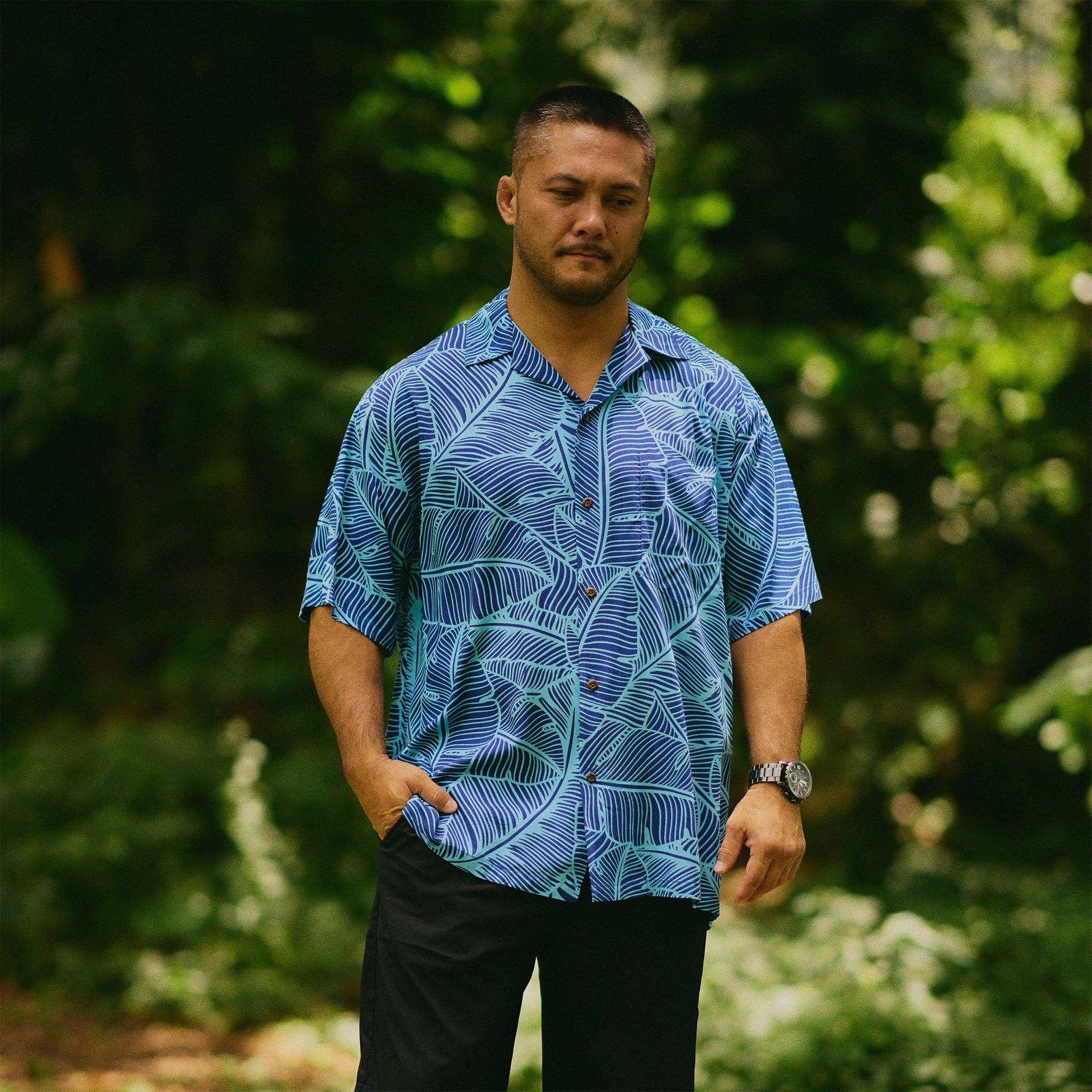 Hilo Hattie - Wholesale Button Down Shirt - Men's - Banana Leaf Aloha Shirt19