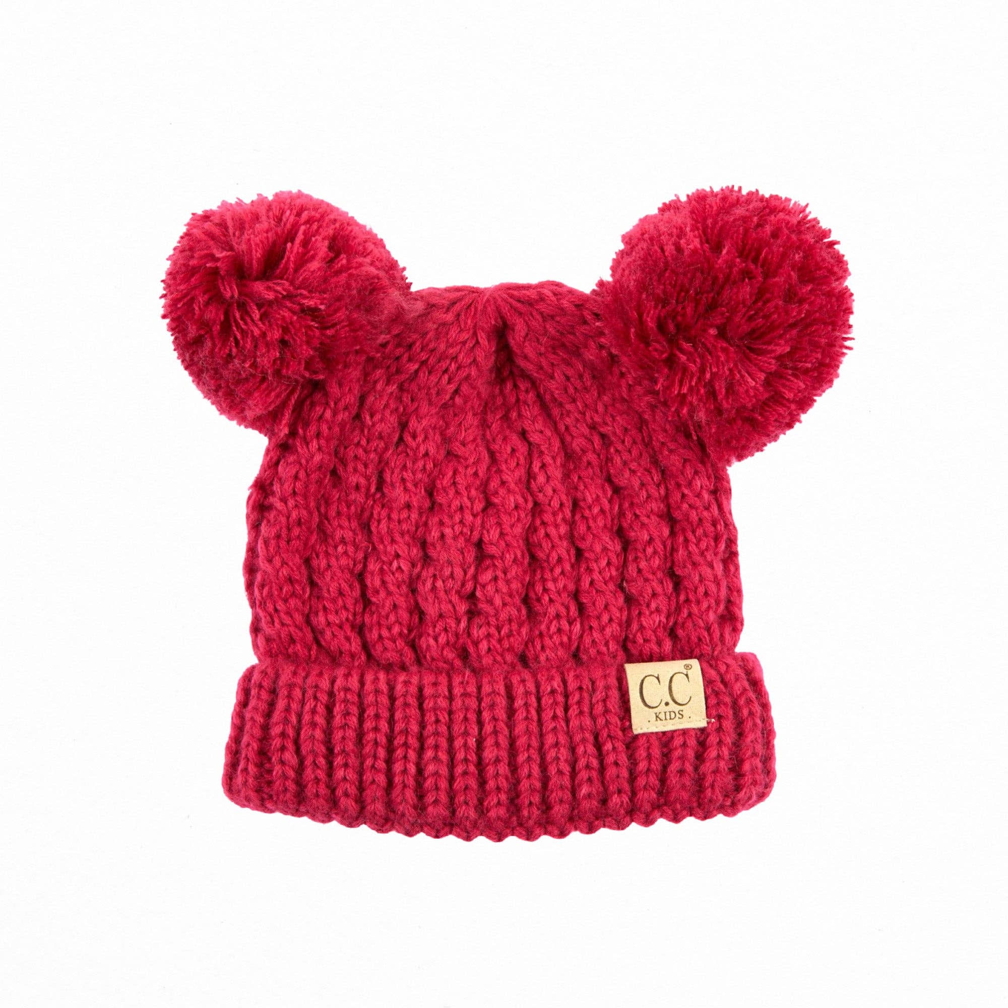 Truly Contagious - Wholesale Beanie - Kids - CC Kids Double Pom Beanie KIDS-24 HAT-601