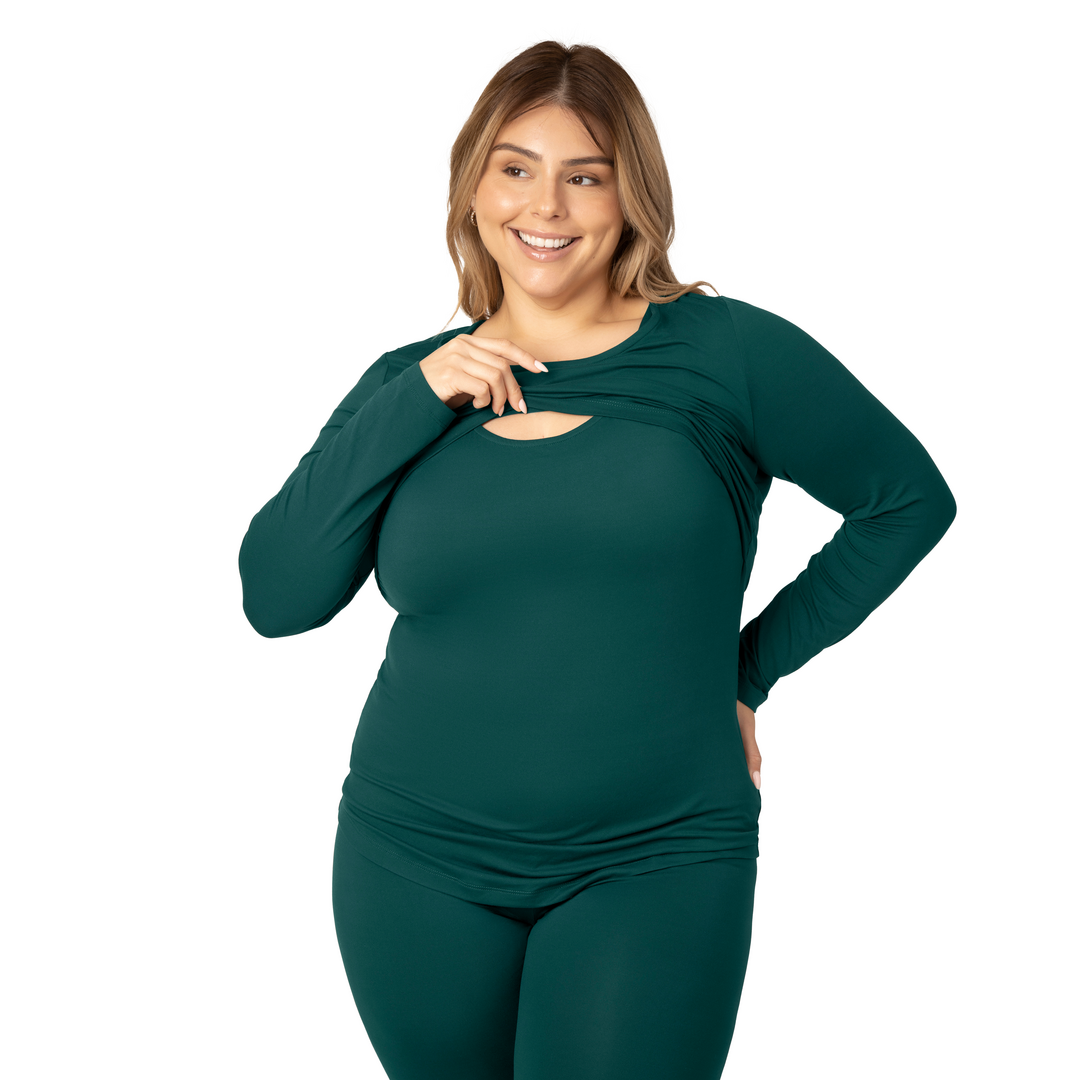 Kindred Bravely - Wholesale Sleepwear Set - Women's - Jane Long Sleeve Nursing Pajama Set - Top & Bottom5