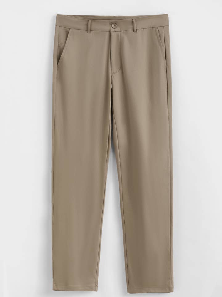 BM2595J-10 Elegante broek, rechte snit, getailleerd. voor wholesale door Frilivin