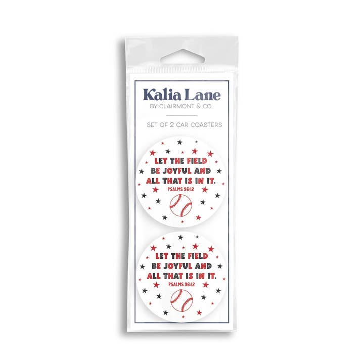 Baseball Car Coasters, Baseball Gifts, Stocking Stuffers for wholesale by Clairmont & Co