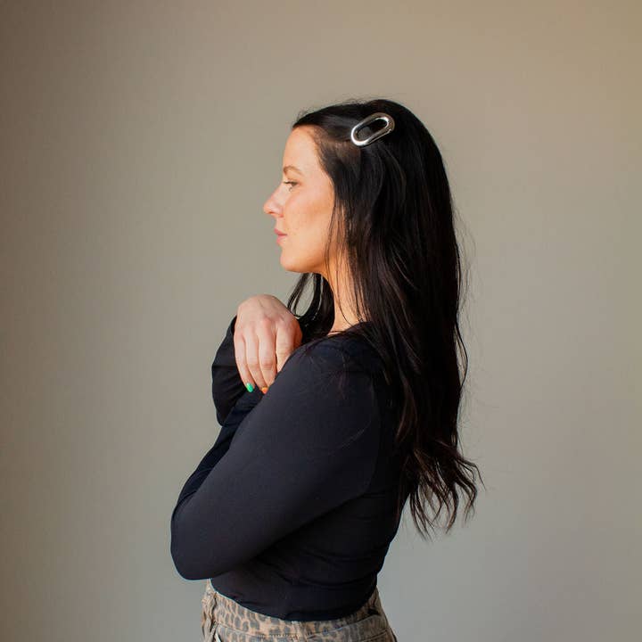 Shop Andi - Wholesale Barrette - Women's - Metal Oval Barrette8