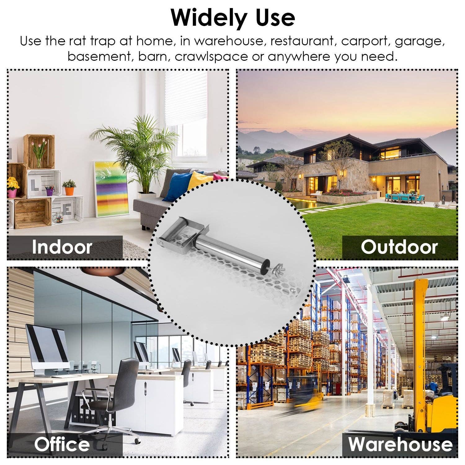 Silver Reusable Mice Rat Mouse Killer Roll Trap Log Rolling Mouse Catcher Rodent Traps Mouse Control for wholesale on Faire4