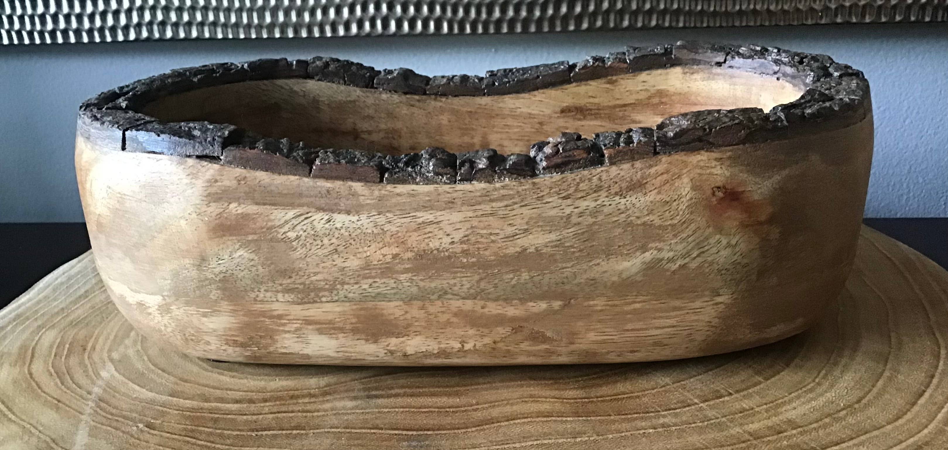 North Country Candle - Wholesale Jar/Filled Candle - Bark Edge Wood Dough Bowl4