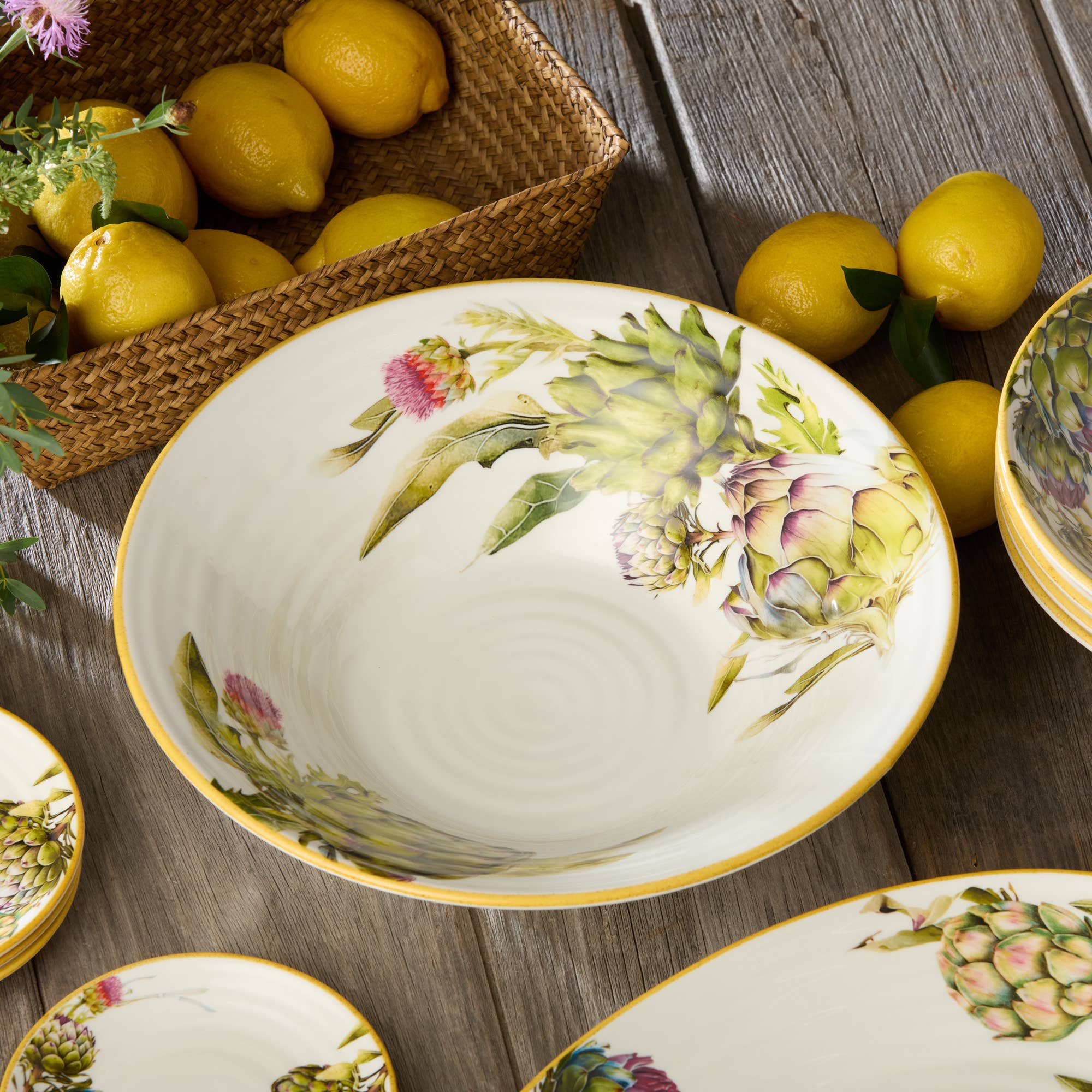 Certified International - Wholesale Serve Bowl - Verdura Pasta Bowl 13in x 3.5in0