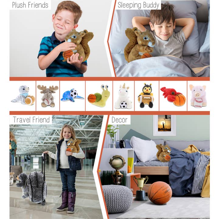 Cota Global - Wholesale Stuffed/Plush Toy - Kids & Baby - Plush Basketball - Super Soft Plush - Squirrel3