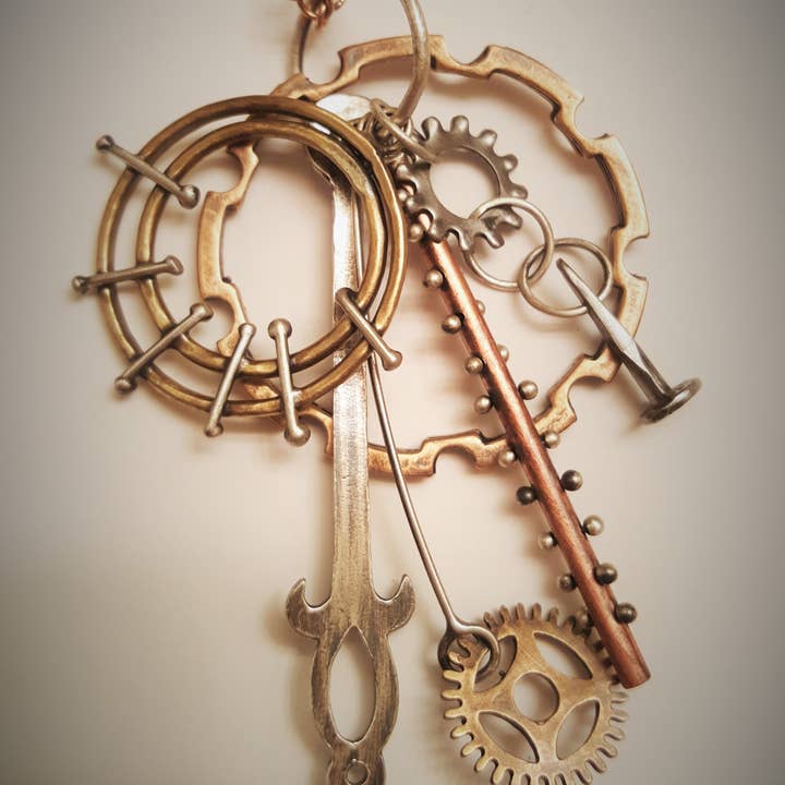 Time Charm Necklace for wholesale by JL Merrill Metalworks