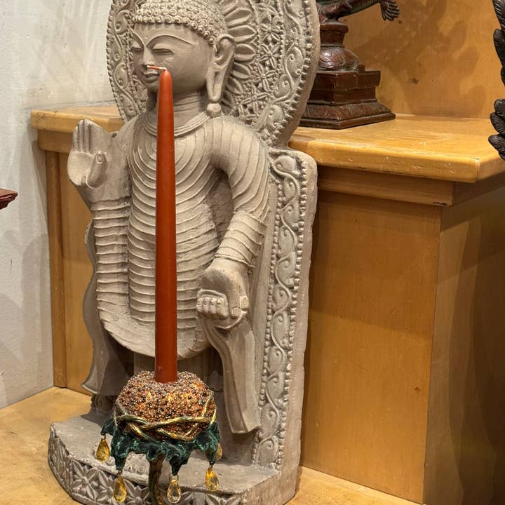 Bruine Tafelkaars - Handgedoopt voor wholesale door Ceridwen’s