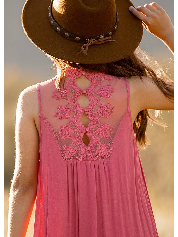 Joyfolie - Wholesale Dress - Kids - Delphina Dress in Wild Rose - Kids