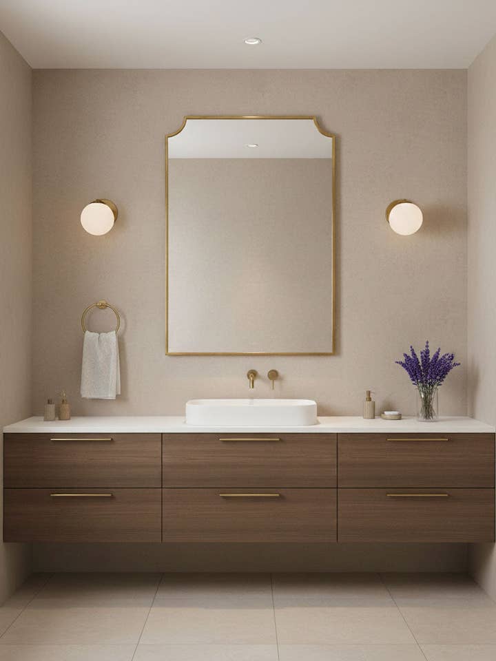 Specchio Rettangolare in Ottone Moderno Chateau – Specchio da Parete Fatto a Mano per la vendita all'ingrosso da parte di Palmeraies