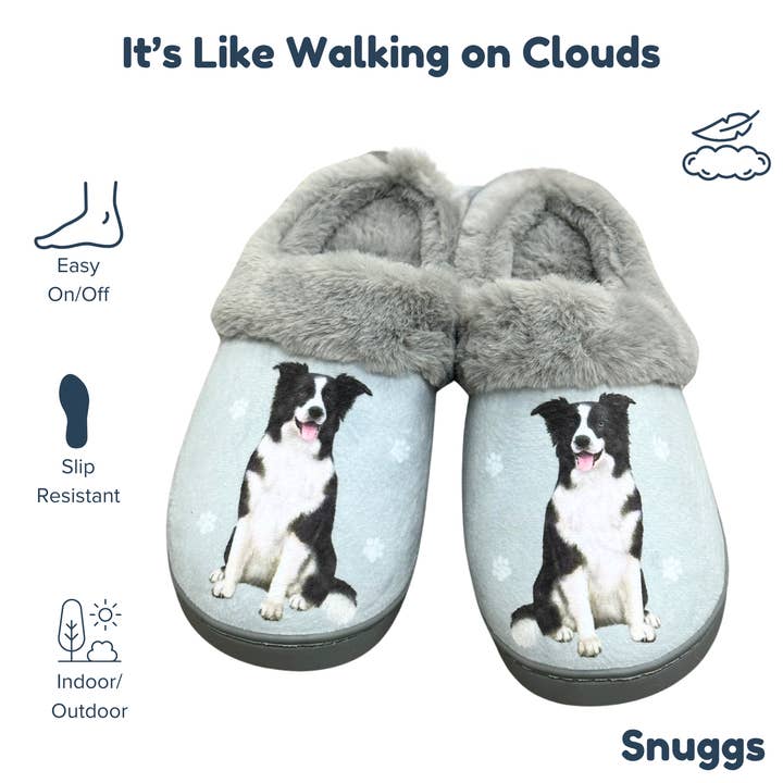 E&S Pets - Wholesale Slippers - Unisex - Border Collie Snuggs Slipper - Comfy - Pet lovers