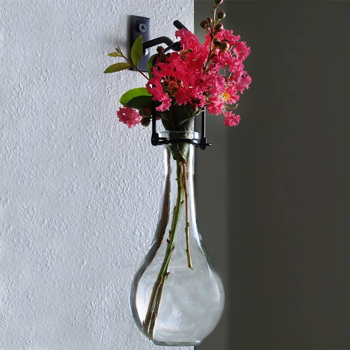 Hanging Propagation Vase, Drop Bottle, Clear for wholesale by Couronne Co.