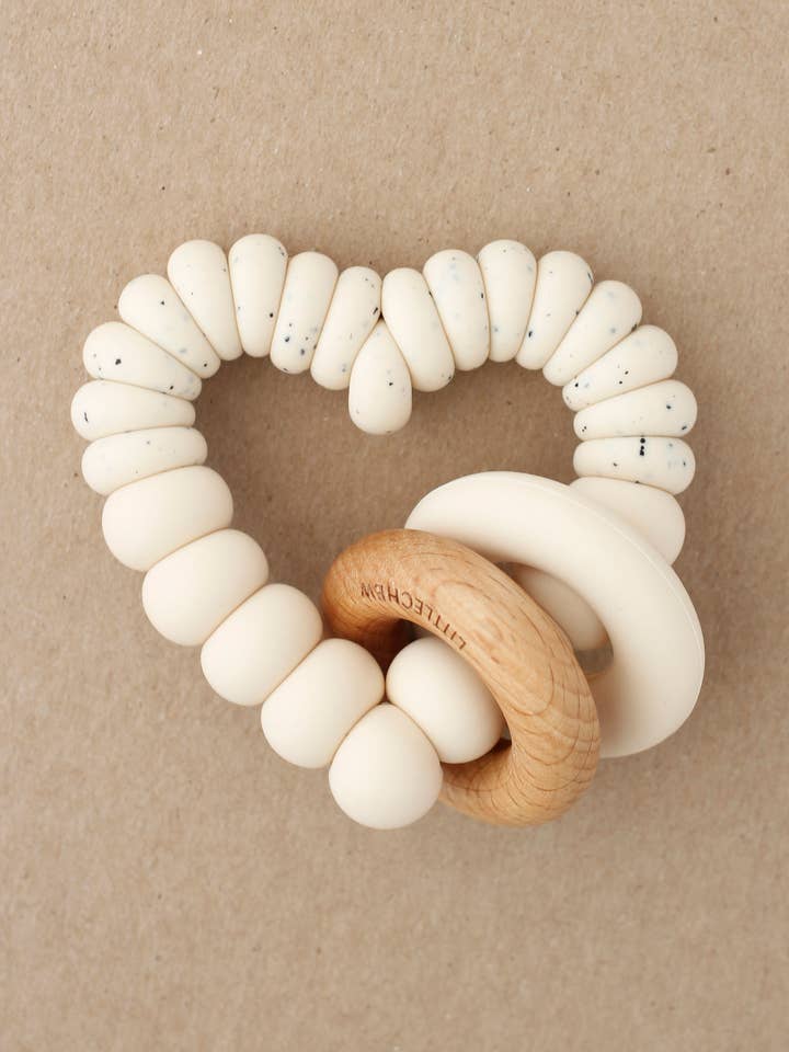 Teether - Hjerte | Creme for engroshandel hos Little Chew