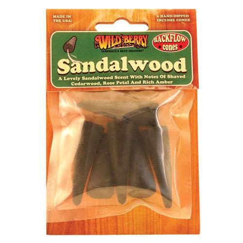 Fantasy Gifts - Wholesale Incense - Sandlewood Back Flow Cone Incense