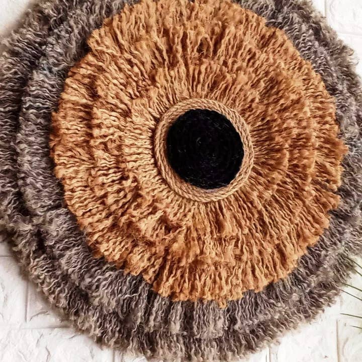 JuteExtravaganza - Wholesale Tapestry/textile - Circular Yarn Tapestry Wall Art for Housewarming4