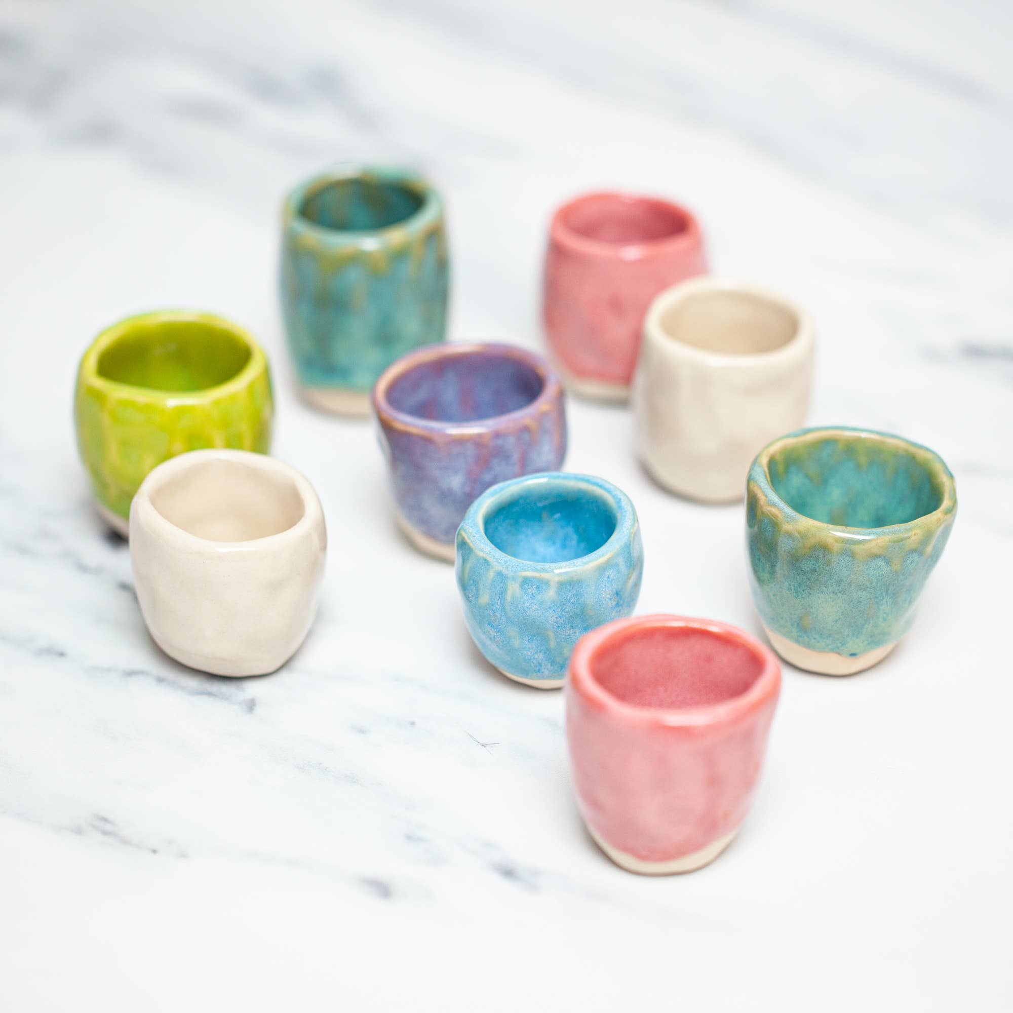 Melike Carr - Wholesale Shot Glass - Ceramic Tincture Thimbles, Wellness Shot Glasses3