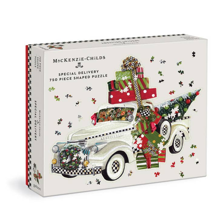 MacKenzie-Childs Special Delivery 750 Piece Shaped Puzzle for wholesale by Raincoast Distribution Group
