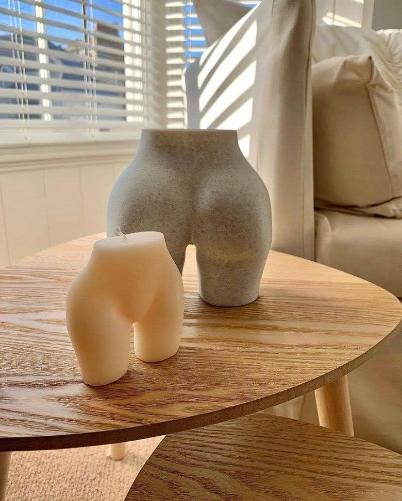 alterly – Engroshandel Vase – Booty Vase, Kvinde Bum Pampas Pot -3D Trykt Plast-Marmor5