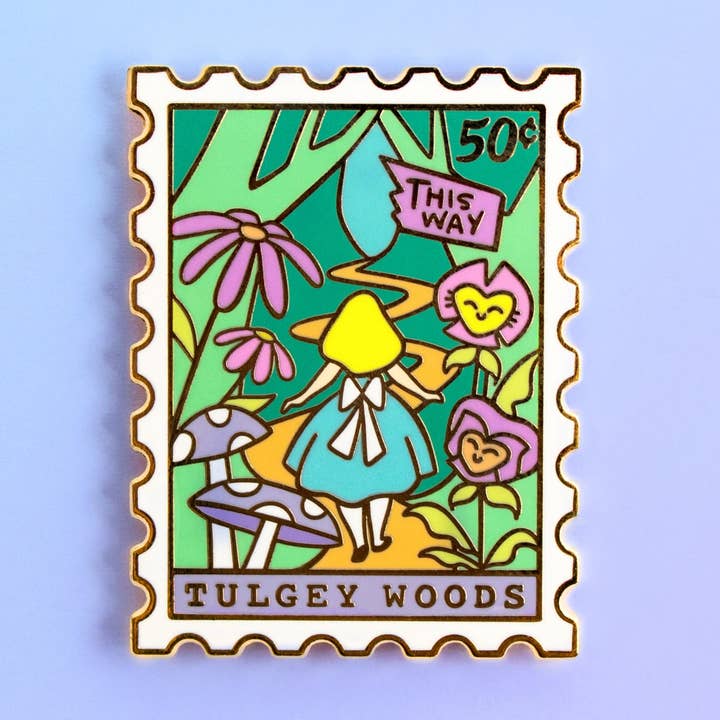 Tulgey Woods Enamel Pin for wholesale by Joy Addict