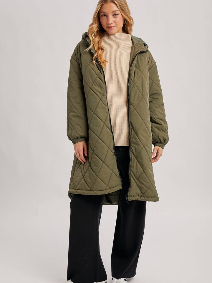 Bluivy – wholesale Puffer jacket – Women’s – LONGLINE QUILTED PUFFER JACKET16