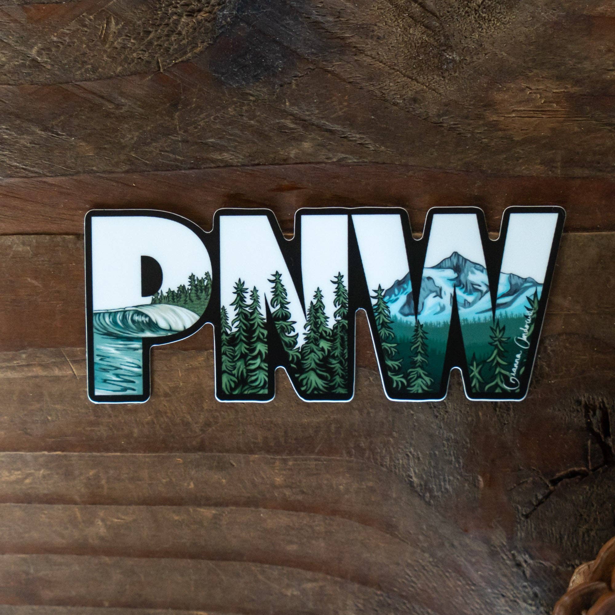 Gianna Andrews Studio – wholesale Sticker – Classic PNW Sticker2