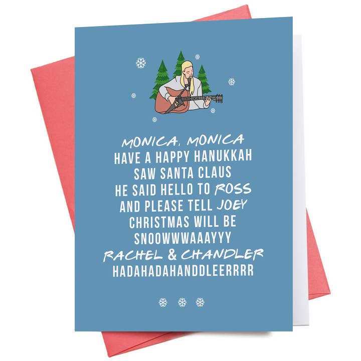 Pheobe kerstlied - Vrienden | Kerstwenskaart voor wholesale door Inkwell Cards