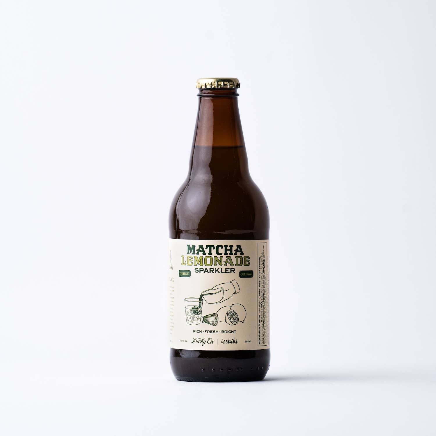 The Lucky Ox - Vendita all'ingrosso Bibite/bevande gassate - Confezione da 12 di Matcha Lemonade Sparkler