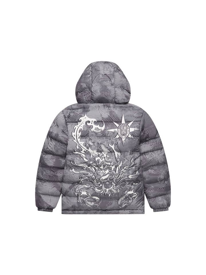 Scorpion Bay – wholesale Vadderad jacka – barn – Barn | Vändbar vadderad jacka med all-over-mönster