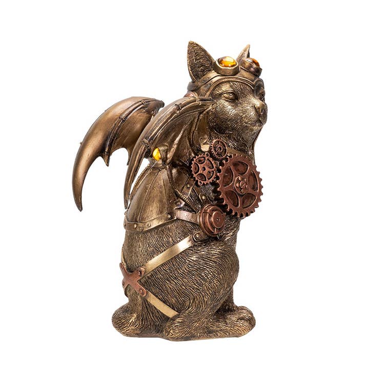 Pacific Trading - Wholesale Decorative Figurine - Steampunk Cat with Wings2
