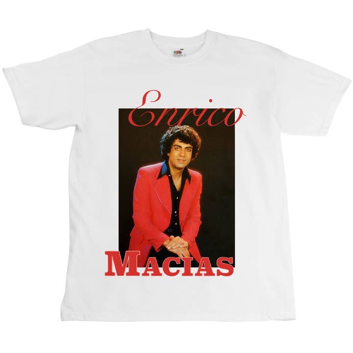 Enrico Macias T-shirt - Unisex - Digitale Print voor wholesale door Roukeys