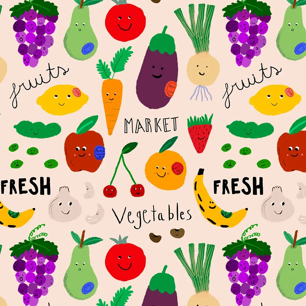 Lori Barcelona - Wholesale Coin Purse - Women's - FRUITS&VEGETABLES Wallet By Lusiet X Lori Barcelona3