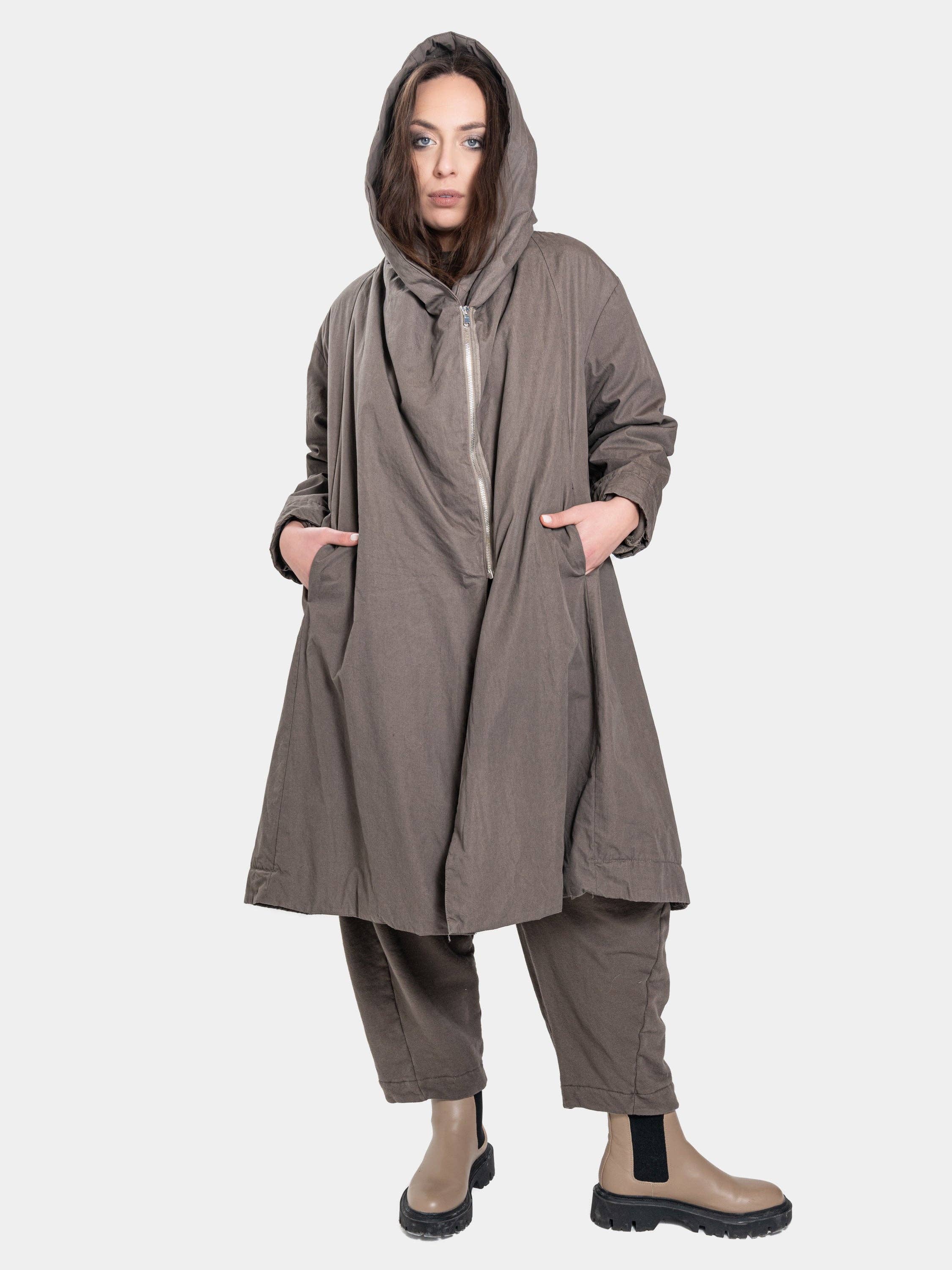 Baci & Amici Fashion - US Continental - Wholesale Coat - Women's - Zip Up Hooded Swing Coat7