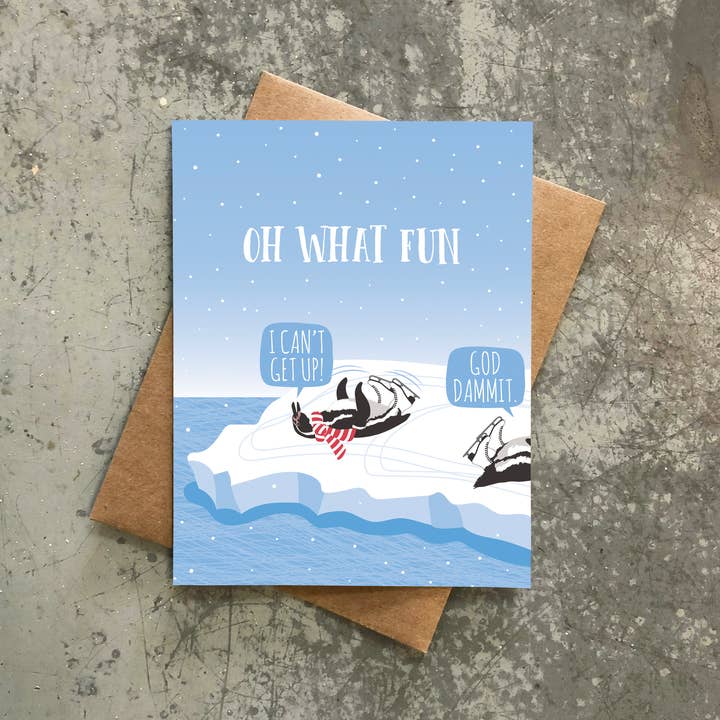 Modern Printed Matter - Wholesale Christmas Card - Oh What Fun Holiday Card