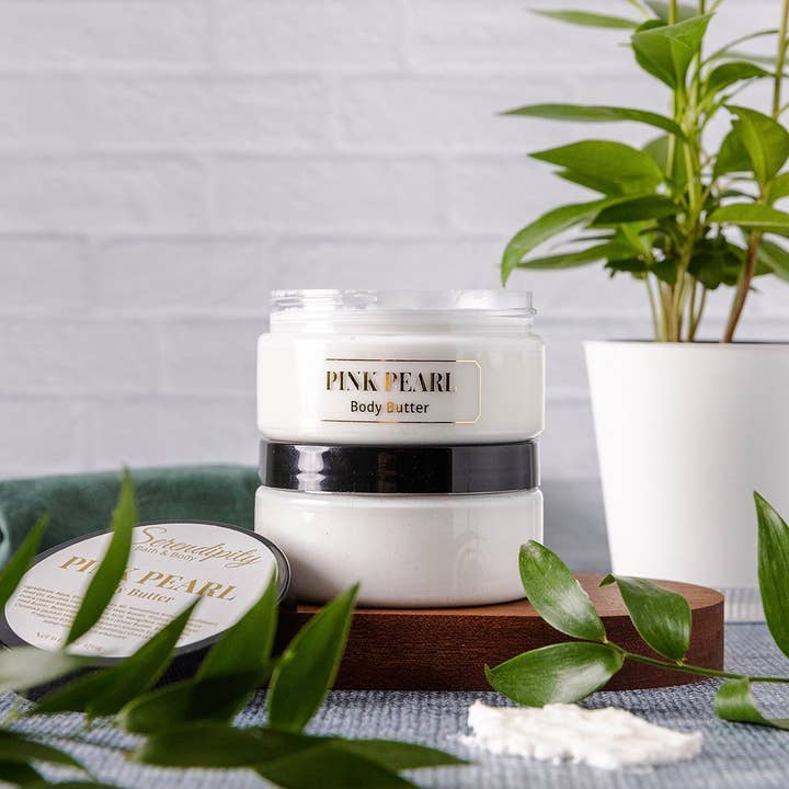 Pink Pearl Body Butter for wholesale by Serendipity Bath & Body