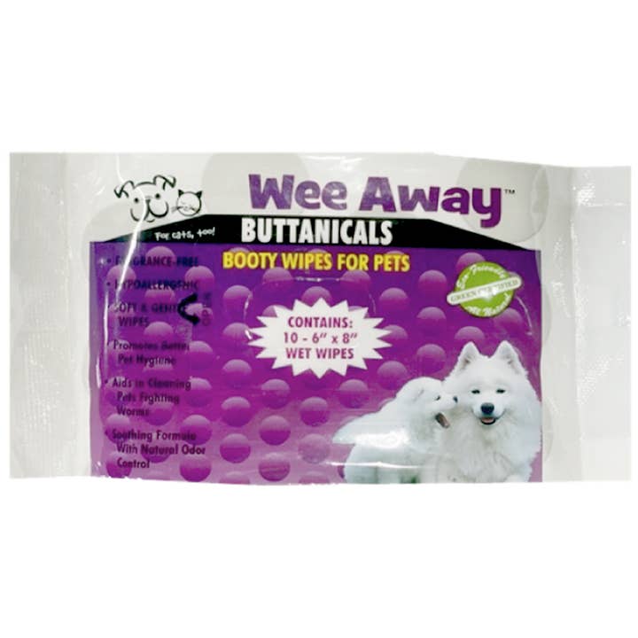Lingettes pour animaux - Buttanicals - Format mini - 10 unités pour la vente par Wee Away