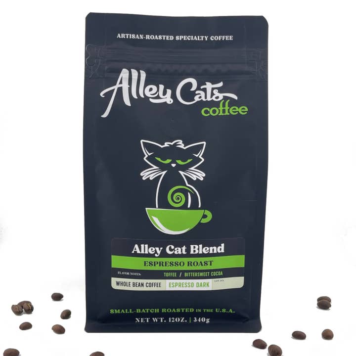 Alley Cats Coffee - Wholesale Coffee beans - Espresso Roast – Premium Specialty Coffee – 12oz