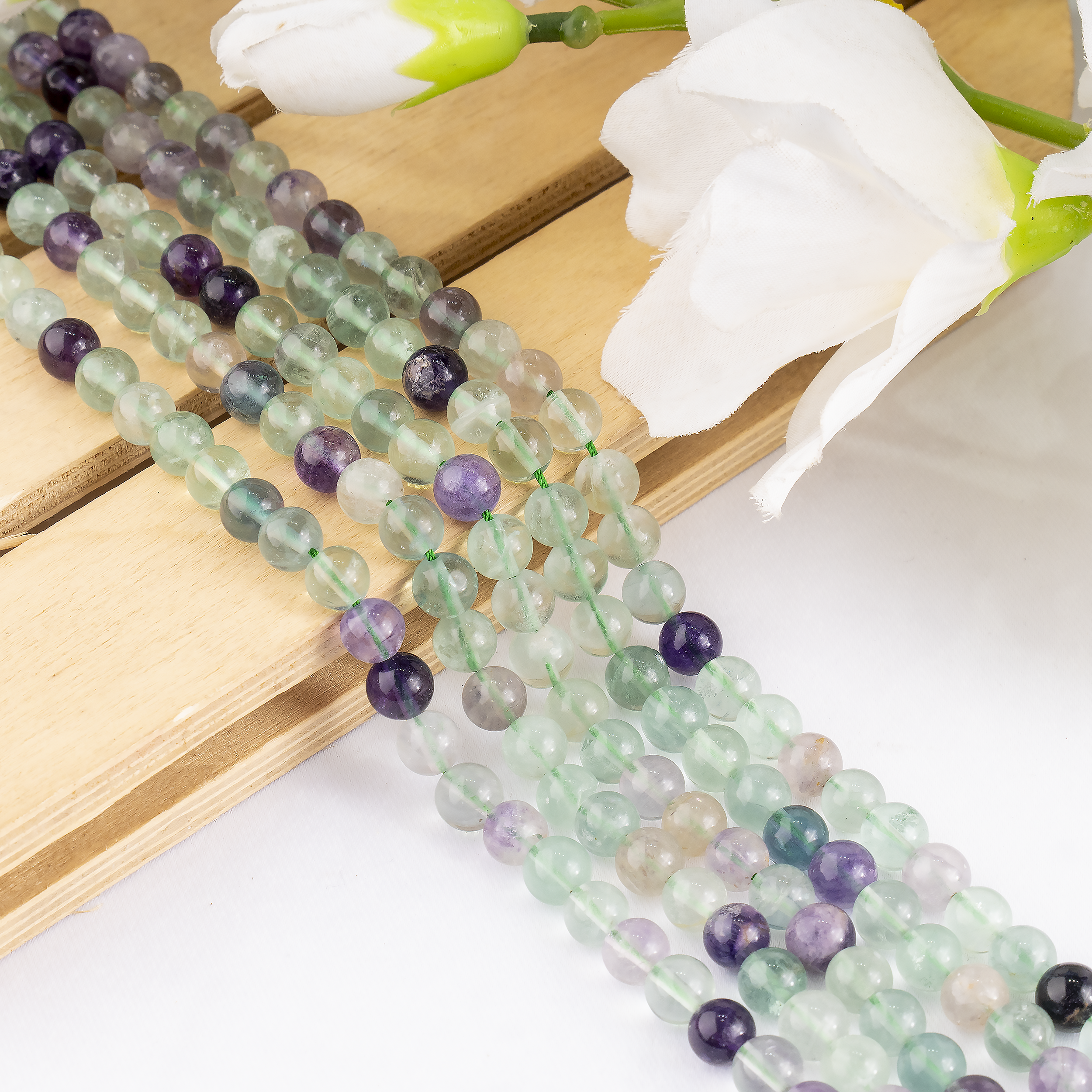 Soothing Crystals Beads - Wholesale Beads - Crystal Jewelry Beads | Multi Fluorite  | Gemstone Beads9