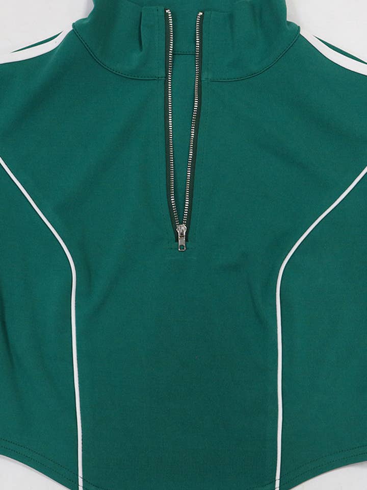 Mccolin - Wholesale Top & Pant Set (NOT Loungewear) - Women's - Zip-Up Crop Top and Wide-Leg Pants Set5